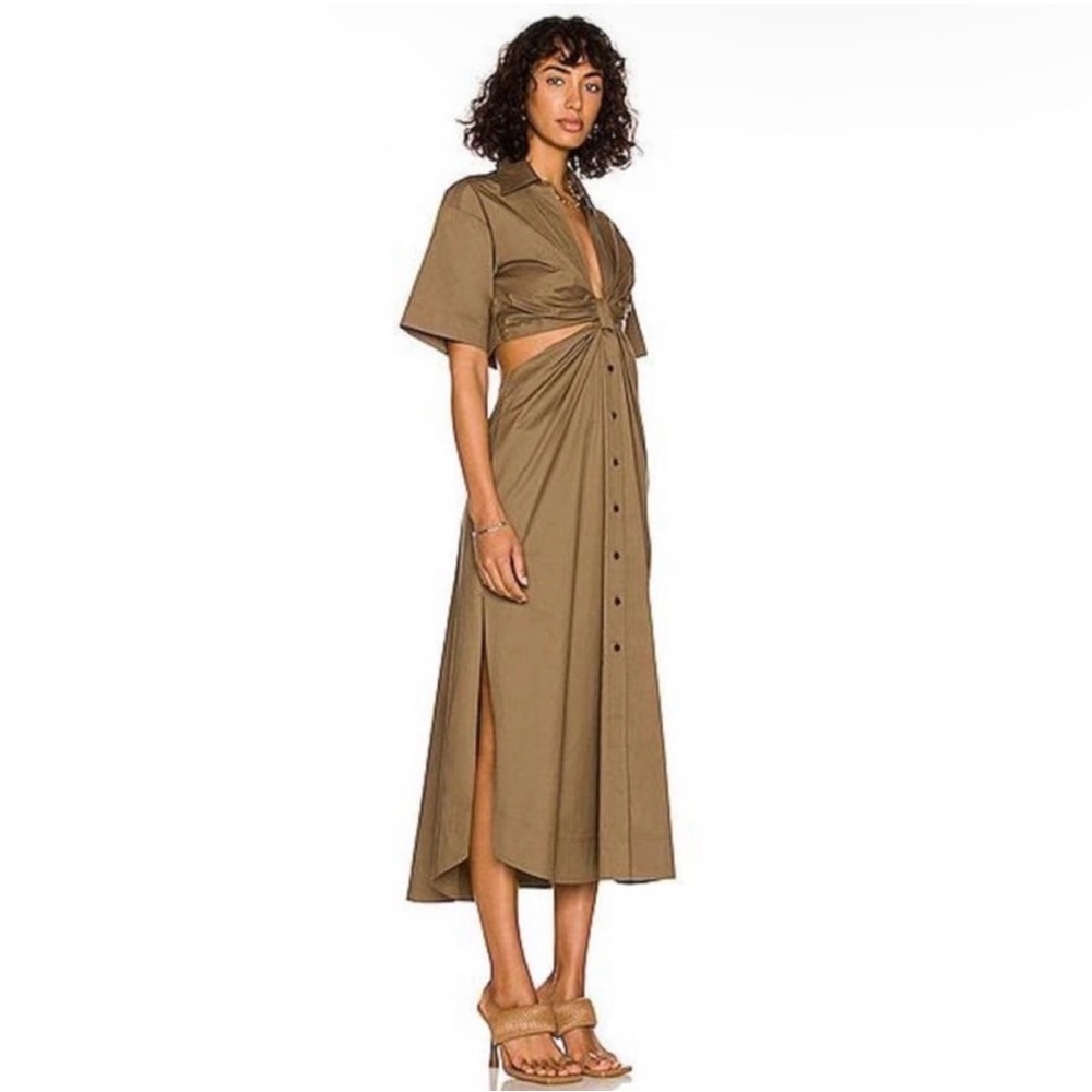 A.L.C. Olive Cutout Maxi Dress - Picture 3 of 13